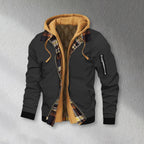 ChillGuard Men's Hooded Jacket - Stylish Two-in-One THRIXINE