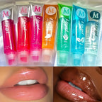 6pcs Fruit Moisturizing Lip Gloss Oil,Transparent Lipstick,Ve, Rosehip,Argan,Peppermintaloe,Coconut Flavor Lip Gel,Long Lasting Lootquake LLC