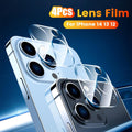 4Pc Camera Lens Protector For iPhone 14 13 12 Pro Max Full Cover Tempered Glass For iPhone 13 12 Mini Camera Protector Lens Film Camera Protective Glass For iphone Stevvex