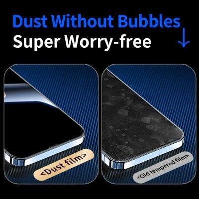 Edge to Edge Coverage Screen Protector for iPhone 14 Pro Max 12 13 Dust Free Phone Screen Protector Glass With Install  Proof Without Bubbles Stevvex
