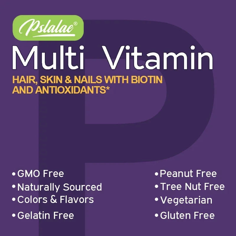 Multivitamin Gummies - To Provide Energy, for Skin, Hair and Nails Health, Support Immune, Overall Health Lootquake LLC