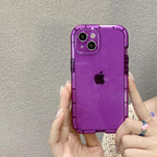 Luminous Shockproof Bumper Phone Case For iPhone 11 14 Pro Max 12 11 13 Pro Max X XR XS Max Transparent Back Cover  Full Bumper Case Strong Classic Phone Case Stevvex