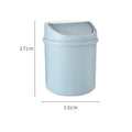 Mini Desktop Bin Small Trash Can Tube with Cover Bedroom Trash Can Garbage Can Clean Workspace Storage Box Lootquake LLC