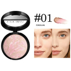 7 Colors Baked Duo Powder Matte Finishing Face Foundation Setting Powder Compact Waterproof Full Coverage Makeup Setting Base Lootquake LLC