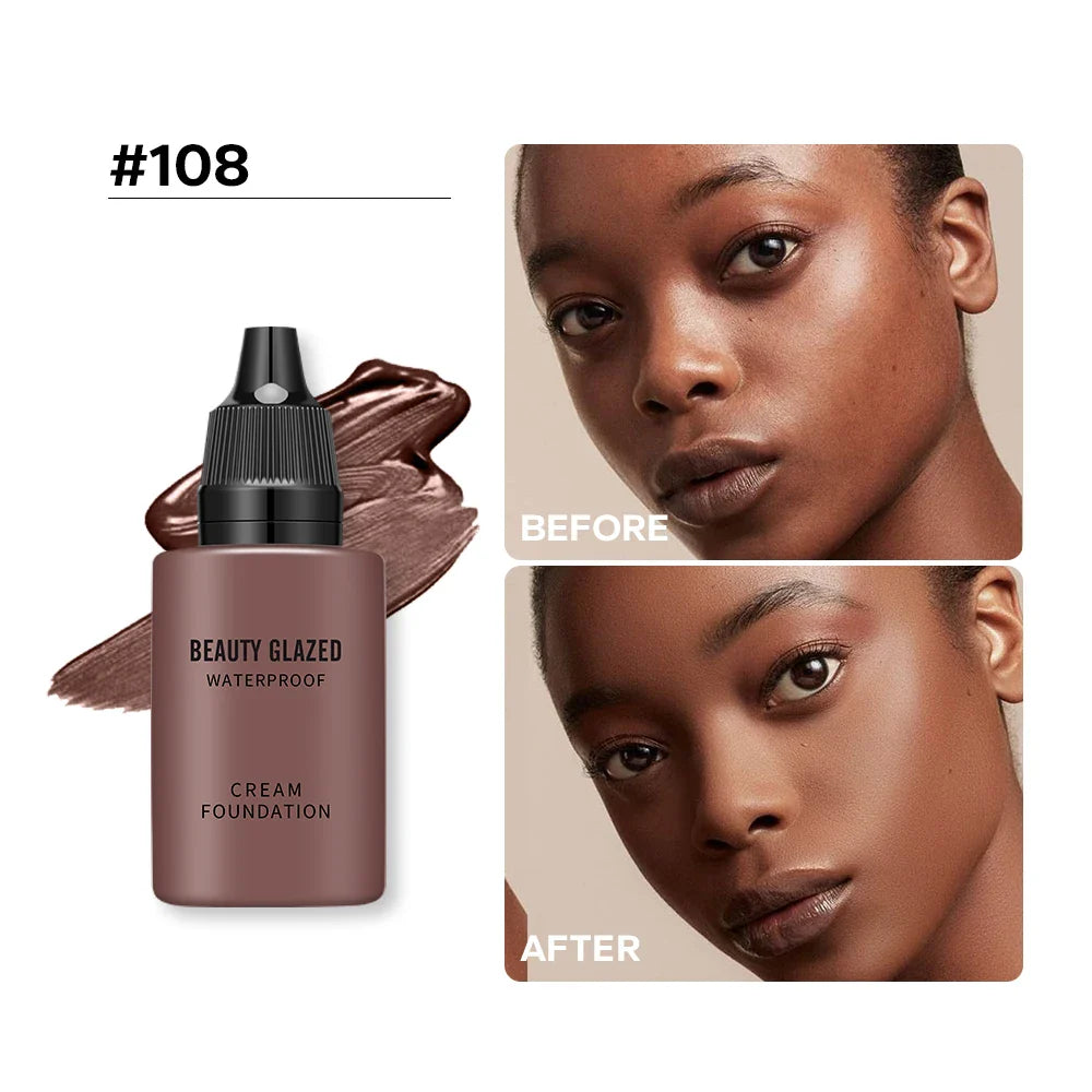 Flawless All Day: 9 Color Waterproof Concealer Foundation For Women Makeup Full Coverage Long Lasting Moisturizing Lootquake LLC