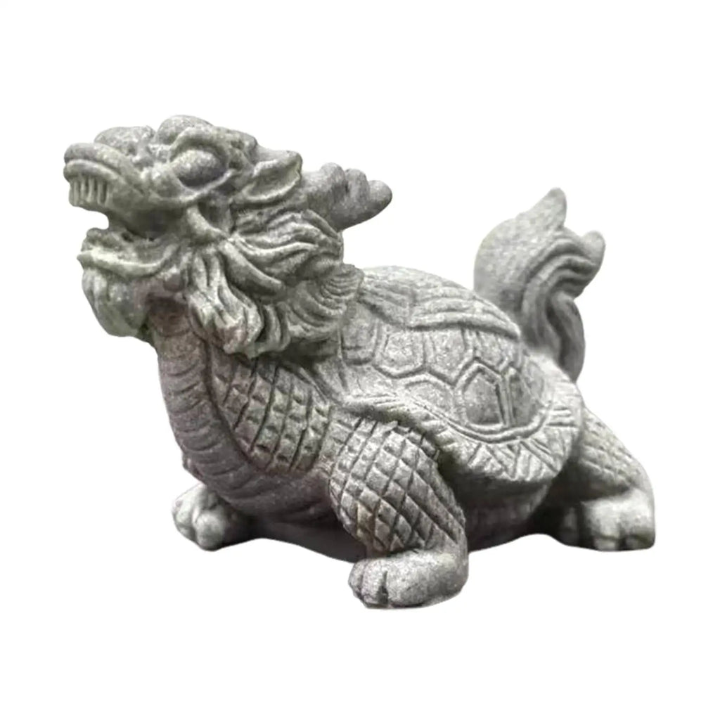 Sandstone Statue Miniature Antique Gardening Landscape Ornament for Indoor Outdoor Hotel Tabletop Living Room Decoration Lootquake LLC