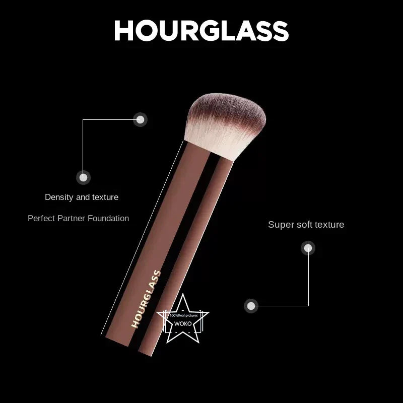 Hourglass Seamless Finish Foundation Brush Angled Foundation Brush Face Buildable Coverage Liquid Cream Foundation Makeup Tool Lootquake LLC