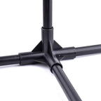 8/12/16/19mm Black PVC Pipe Fittings 4-way Connector Tent Wardrobe Fixed Fittings Plants Support Joint, DIY Shelf Tube Fittings