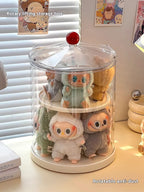 Labubu Rotating Display Box, Transparent Acrylic, Plush Doll Hand-Made Dust-Proof Labubu Pendant Storage Box. Lootquake LLC