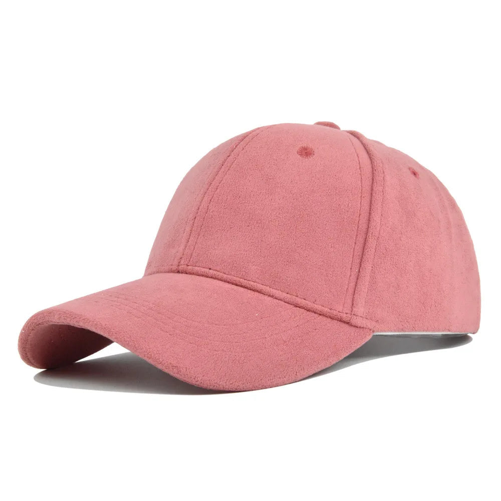 Solid Suede Retro Baseball Caps For Men Women Spring Autumn Street Snapback Hip Hop Hat Adjustable Faux Fur Sunscreen Visor Cap Lootquake LLC