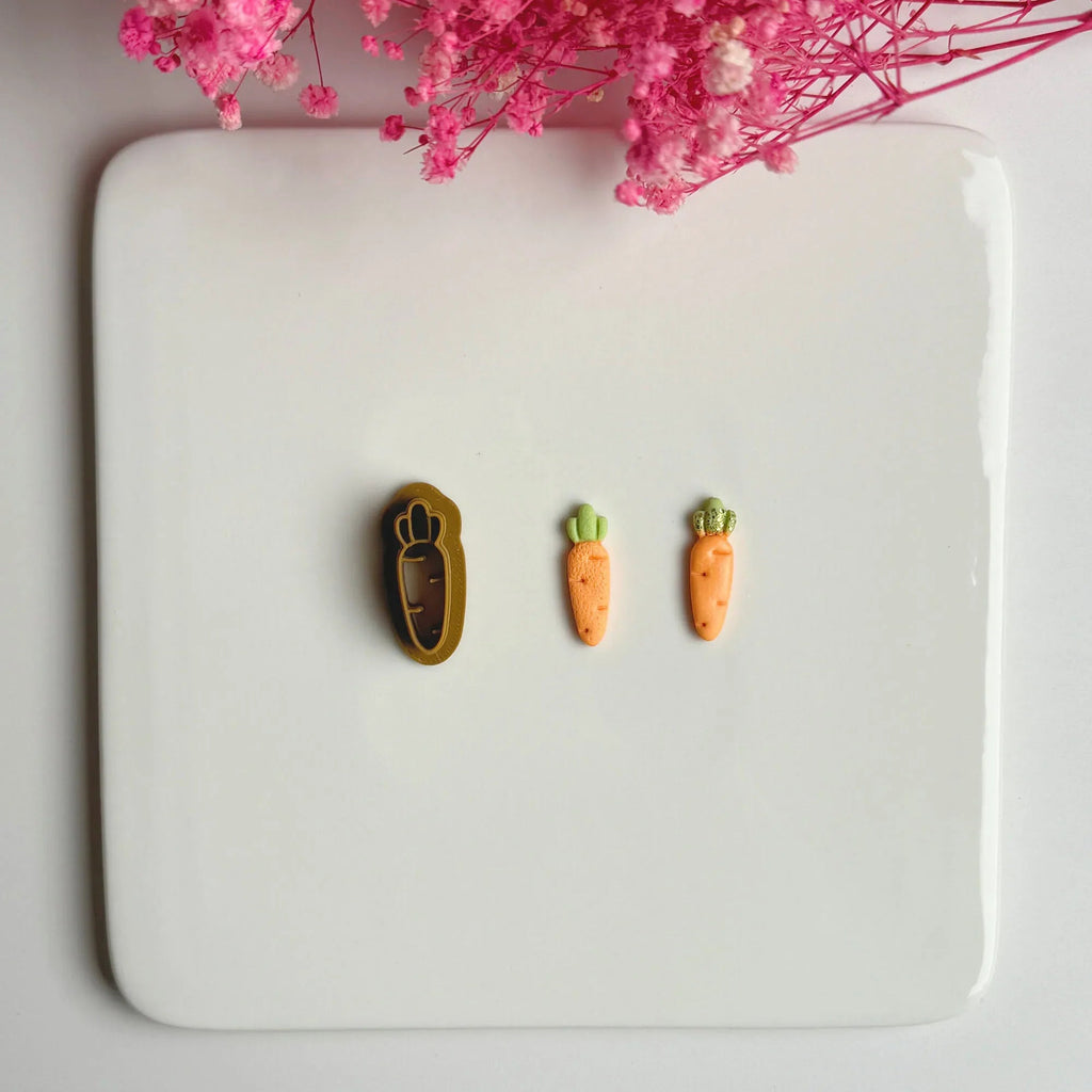 Easter Series Cute Cartoon Rabbit Carrot Shape Polymer Clay Cutters For DIY Earrings Jewelry Makings Embossing Cutting Die Lootquake LLC