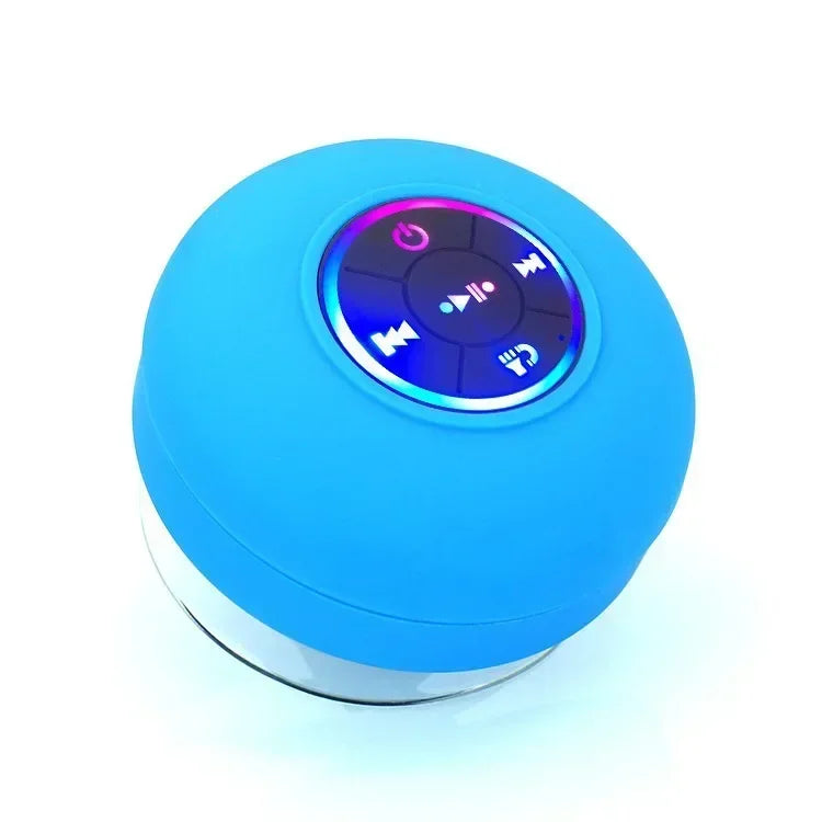 Mini Bluetooth Speaker w/ LED Lights & Super Suction |   IPX4 Waterproof for Bathroom/Outdoor |   Portable Wall Adsorbable Sound Lootquake LLC