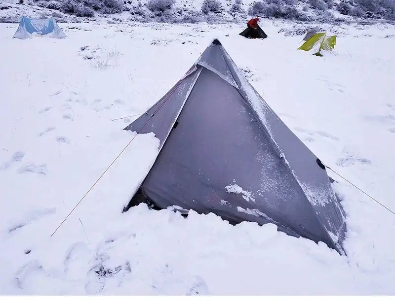 [HODR] 3F UL GEAR Lanshan 1 pro Tipi Tent Rodless Solo Ultralight 690g 20D Nylon Fabric Camping Season Tent Trekking Tents