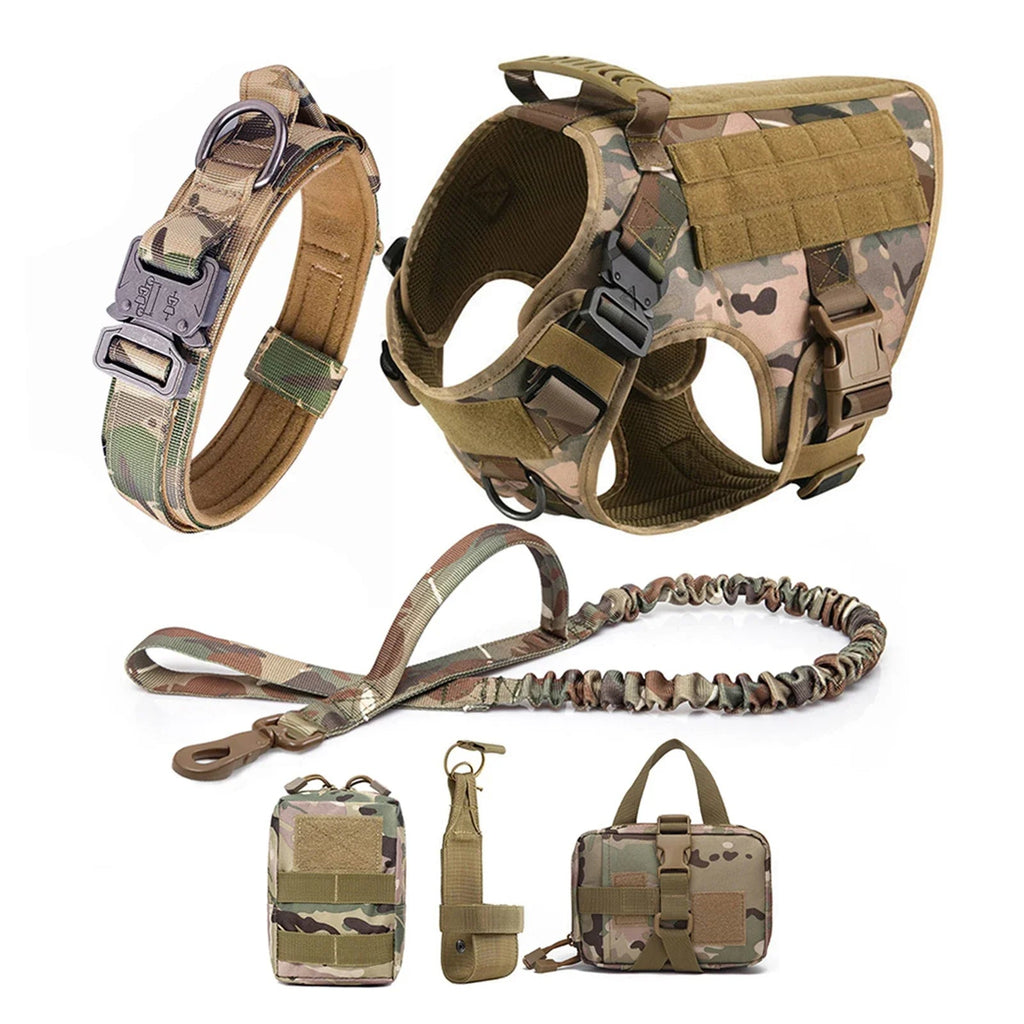 Ultimate Explorer Tactical Dog Harness & Leash Set Fashioned Furbabies