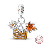 S925 Sterling Silver Princess Golf Hamster Camera Travel Three Piece Set Charms Beads 3mm DIY Fine Jewelry Making Lootquake LLC