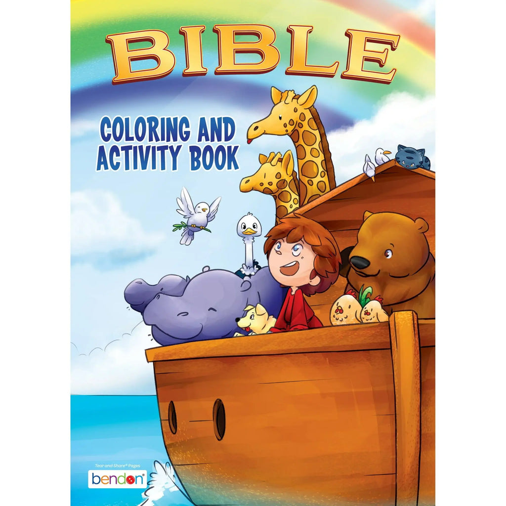 64-Page Bible Coloring and Activity Book for Kids Fun Stories and Puzzles for Early Learning Paperback Lootquake LLC