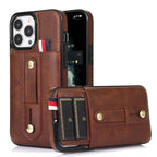 Luxury Leather Phone Case For iPhone 14 13 12 Mini 11 Pro X XS Max XR Business Elegant Men Wallet Card Slot Cover Wallet Case With Card Holder PU Leather iPhone Case Stevvex