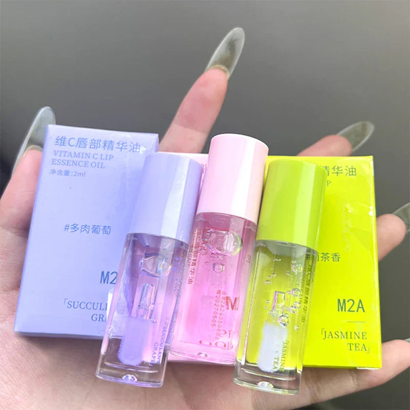 Vitamin C Lip Essence Oil Lip Oil Moisturizing Lip Liquid Hydrating moisturizing primer Improve lip lines and remove dead skin f Lootquake LLC