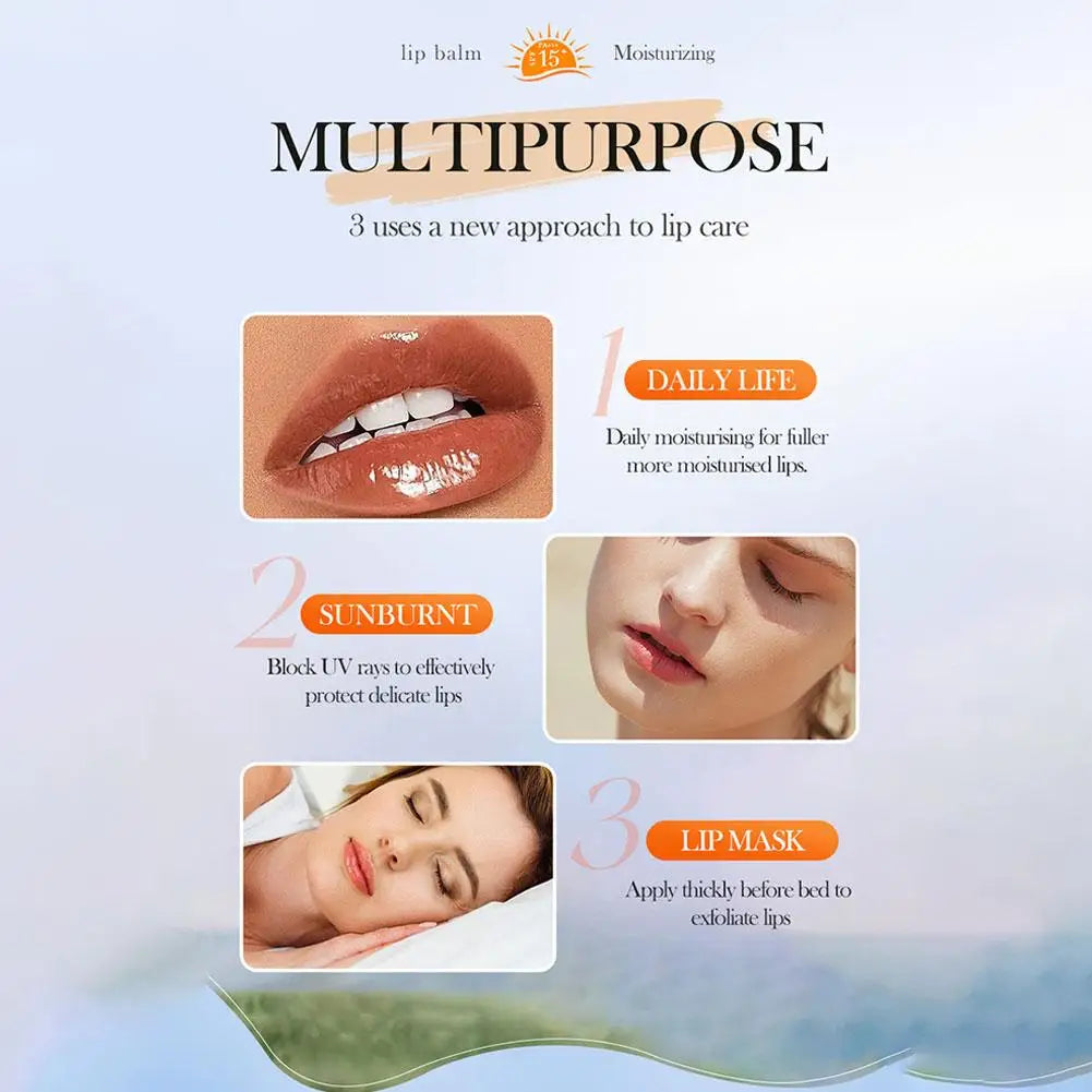 Hyaluronic Acid Lipstick Lips long-lasting Moisturizing Nourishing Soothing Dryness Brightening Lip Balm Beauty Skin Care Lootquake LLC