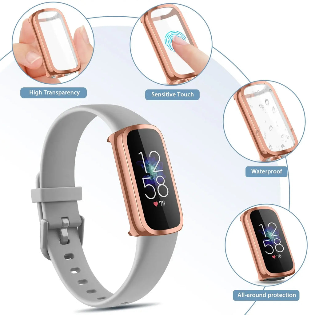 Fitbit Luxe Case and Screen Protector - Premium Protection - SJB-DIAMOND ELITES