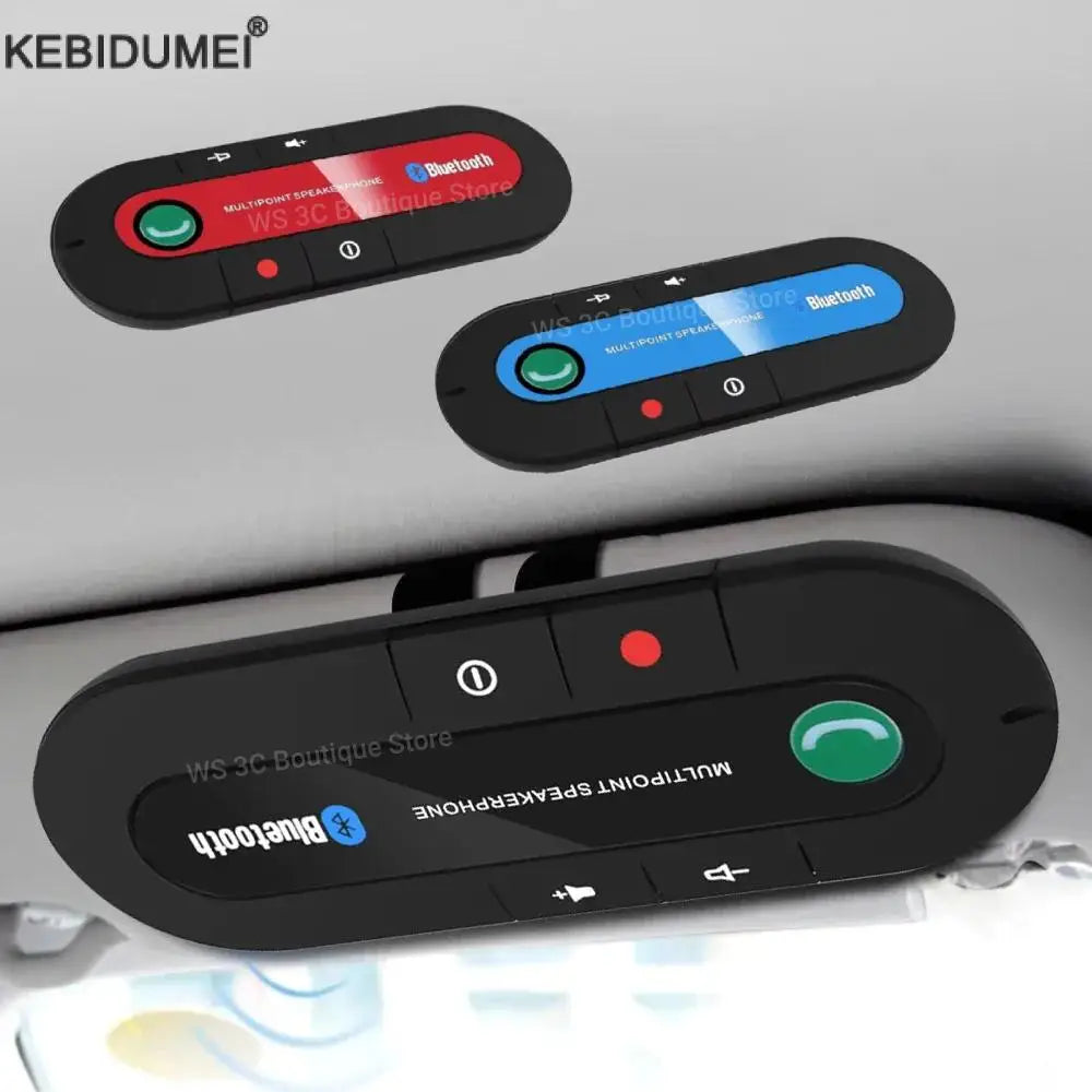 Bluetooth Speaker Handsfree Car Kit Sun Visor Clip Wireless Audio Receiver Speakerphone Wireless Stereo MP3 Music Player Lootquake LLC