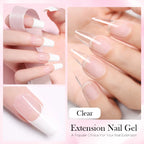 BORN PRETTY 60/30ml Hard Jelly Extension Nail Gel Polish French Nails Nude Pink White Clear Nail Supplies Gel for extension Lootquake LLC
