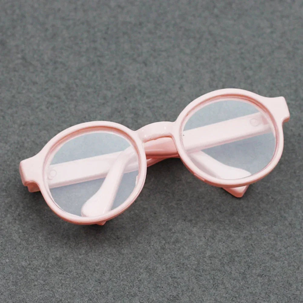 Labubu 6.5cm Transparent Plastic Glasses for 1/8 1/6 1/3 1/4 BJD for Labubu MSD SD Plush for EXO Doll Sunglasses Lootquake LLC