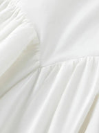 FSLE French White Suspender Long Dress 100% Cotton 2024 Summer New Loose Temperament Ankle-Length Female Dresses 24FS12048