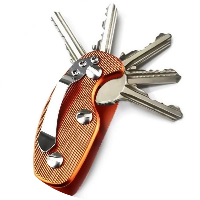 Smart key chain Mini Keychain Compact Key Decorative Holder Clip Home Storage Metal key Clip Aluminum Organizer Keychain Outdoor