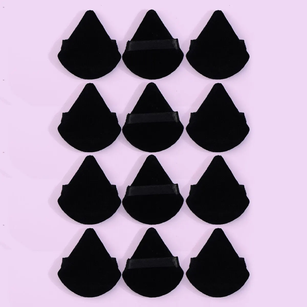 MAANGE 10/12 Pcs Triangle Powder Puff Wet Dry Use For Loose Powder Liquid Cosmetic Soft Plush Powder Puff Makeup Foundation Lootquake LLC
