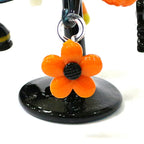 Halloween Decor Cute Glass Tree Figurine Ornaments with Mini Owl Spider Bat Pumpkin Cross Ghost Evil Eye Heart Moon Hat Pendant Lootquake LLC