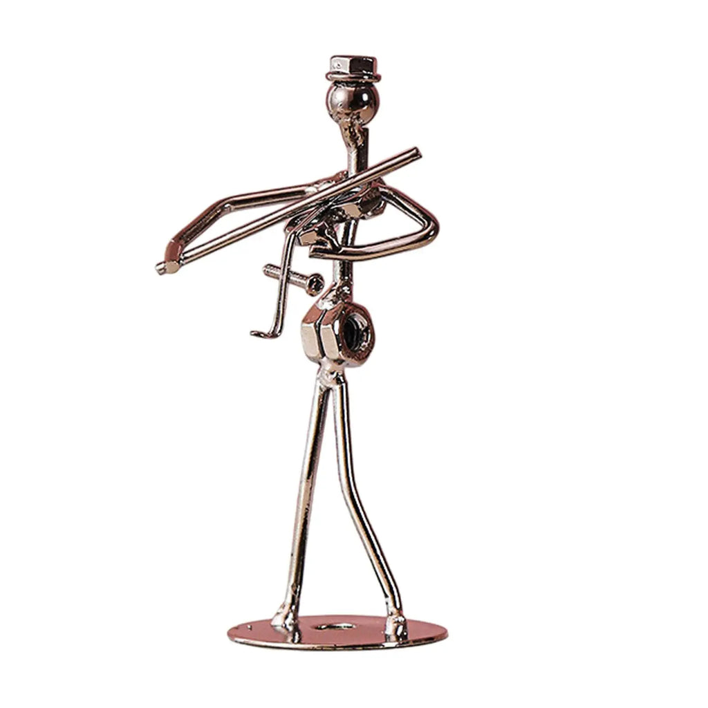 Musical Man Statue Musician Tabletop Figurine for Tabletop Spring Office Lootquake LLC