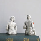 Creative Thinker Statue Artistic Reading Woman Modern Design for Home Office Bookshelf TV Cabinet Decoration and Desk Ornament