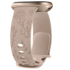 Fitbit Versa & Sense Silicone Band - Durable Floral Design - SJB-DIAMOND ELITES