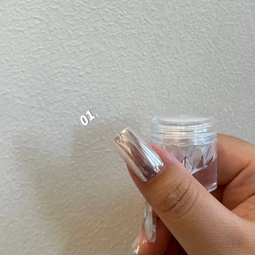 Moonlight Mirror Nails Powder Pearl White Nails Glitter Aurora Shining Pigment Chrome Dust Nail Art Supplies Decoration Lootquake LLC