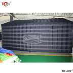 7x5m Disco Light N Fog Machine Black Cube Blow Up Bar Tent Inflatable Nightclub Portable Inflatable Party Tent Free Air Shipping