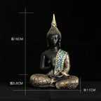 Hand Made Thailand Buddha Statue, Large Buddha Sculpture Green Resin, Buddhism, Hindu, Fengshui Figurine, Meditation, Home Deco