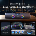 Bluetooth Speaker HD Sound Portable Playback AUX TF Card and USB LED Light Speaker Bluetooth 5.3 Wireless Loud Speaker amplified Lootquake LLC
