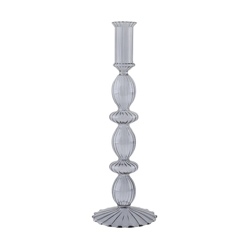 Glass Candle Holders Nordic Decor Taper Candle Holder Candlesticks for Home Wedding Room Decoration Party Vase Home Decor Pi-Mart