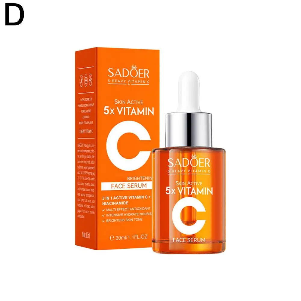 5xVitamin C Facial Cleanser,lotion,eye Cream,face Serum Whitening Brightening,Reduce Dullness Of Skin Tone Skin Care Products Lootquake LLC