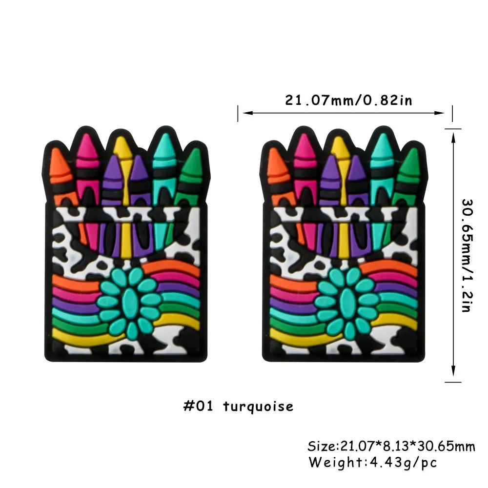 Kovict 5/10Pcs New Focal Silicone Beads Easter Series Bead For Jewelry Making DIY  KeyChain Bracelet Necklace Pen Accessories Lootquake LLC