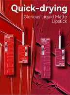 Matte Liquid Lipstick 6 Colors Long Lasting Lip Ink Lip Tint Non-stick Cup Nude Lip Gloss Waterproof Cosmetics Make Up