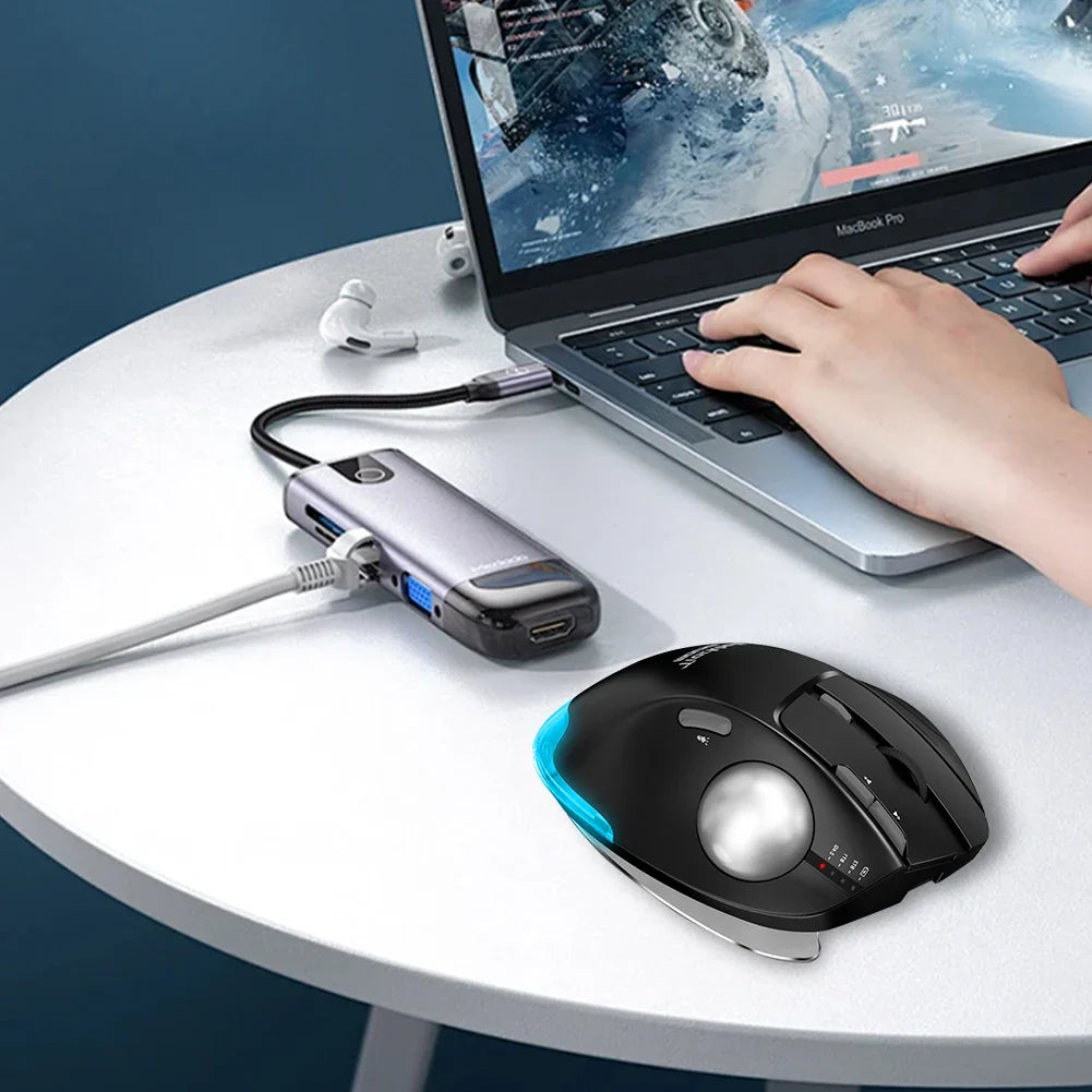 Vertical Gaming Mouse 2.4G Ergonomic Gamer Mice 4800DPI 5 Level DPI Adjustable for PC Computer Accessories Lootquake LLC