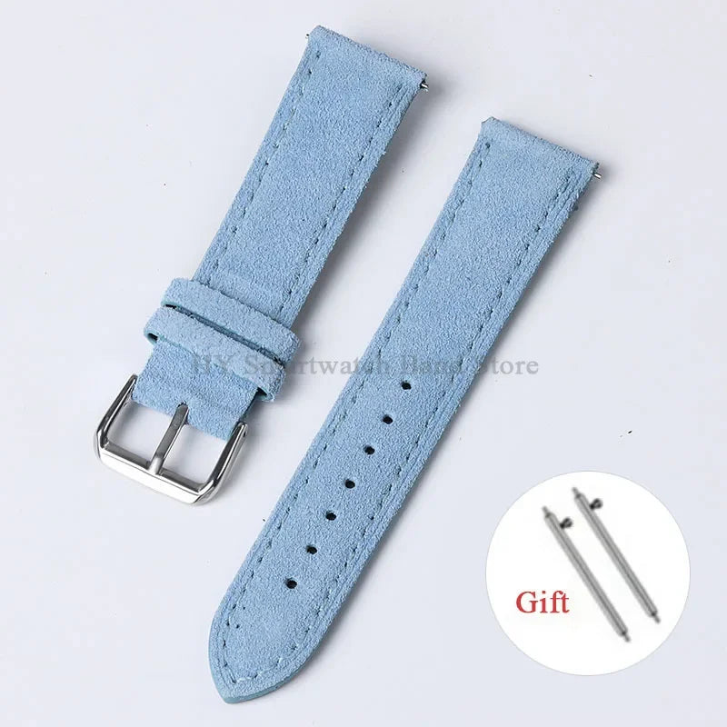 Polar Suede Leather Watch Strap For Polar Smartwatch - Handmade Quick Release