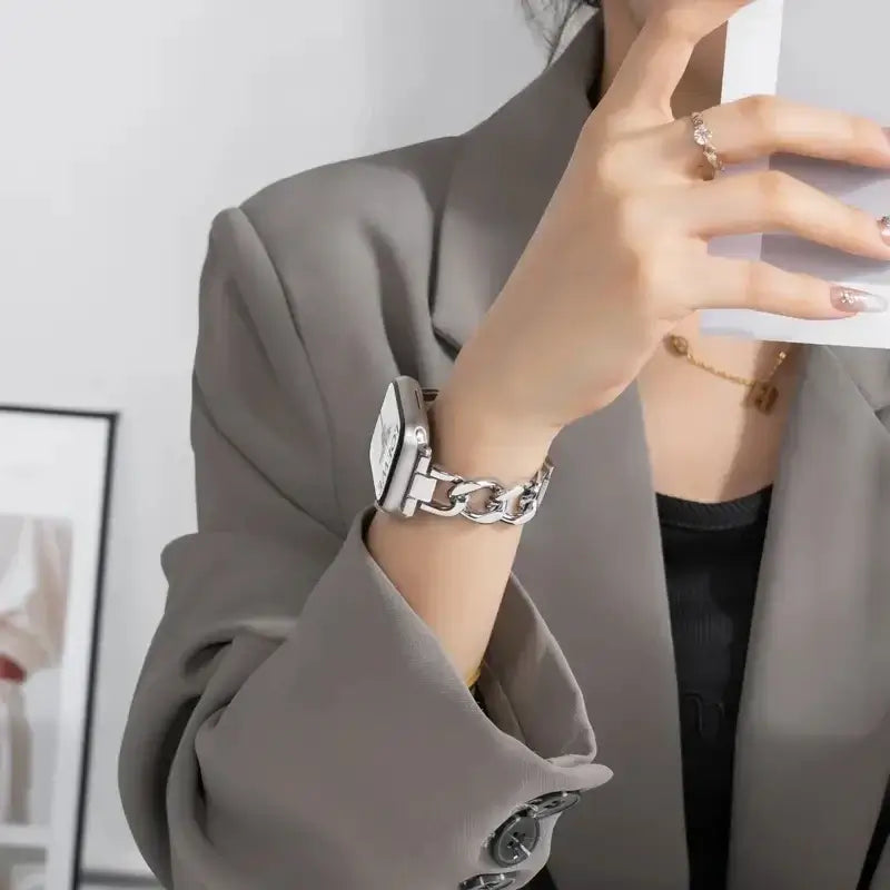 Apple Watch Metal Chain Strap - Premium Stylish Design BandsCo Straps