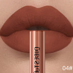 QIBEST Matte Liquid Lipstick Waterproof Long Lasting Velvet Lip Gloss Tint Tube Matte Nude Pigment Red Lipgloss Lips Makeup