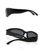 Unique Y2K Designer Luxury Sunglasses Women Rectangle Big Frame Sun Glasses For Men Outdoor UV Protection Classic 2000S Black Sh