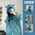 Sleepwear Animal Cosplay Pajamas Nightwear Robes Flannel Nightdress Women Coral Fleece Warm Nightgowns Plush Warm Thicken Lootquake LLC