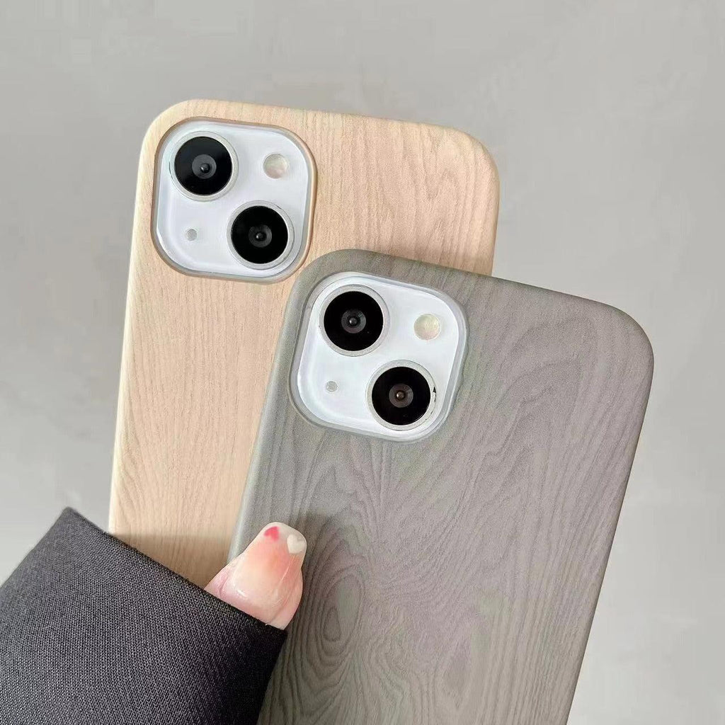 Luxury Wood Phone Case For iPhone 13 12 11 Pro X XS Max XR 8 7 Plus SE Retro Soft Wood Case Slim Hard Cover with Real Wooden Finish Protective Cover Stevvex