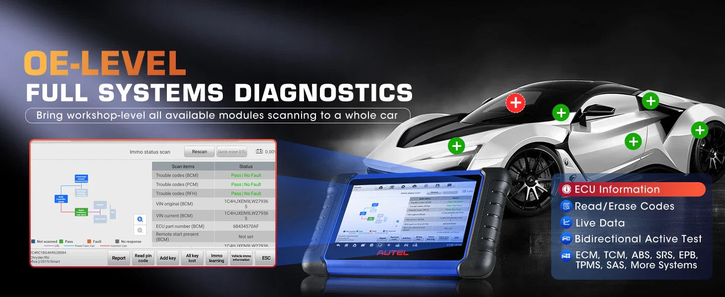 Autel MaxiIM IM508S XP400 PRO OBD2 Automotive Scanner IMMO Key Programming Diagnostic Tools For All Cars All-in-One Programmer